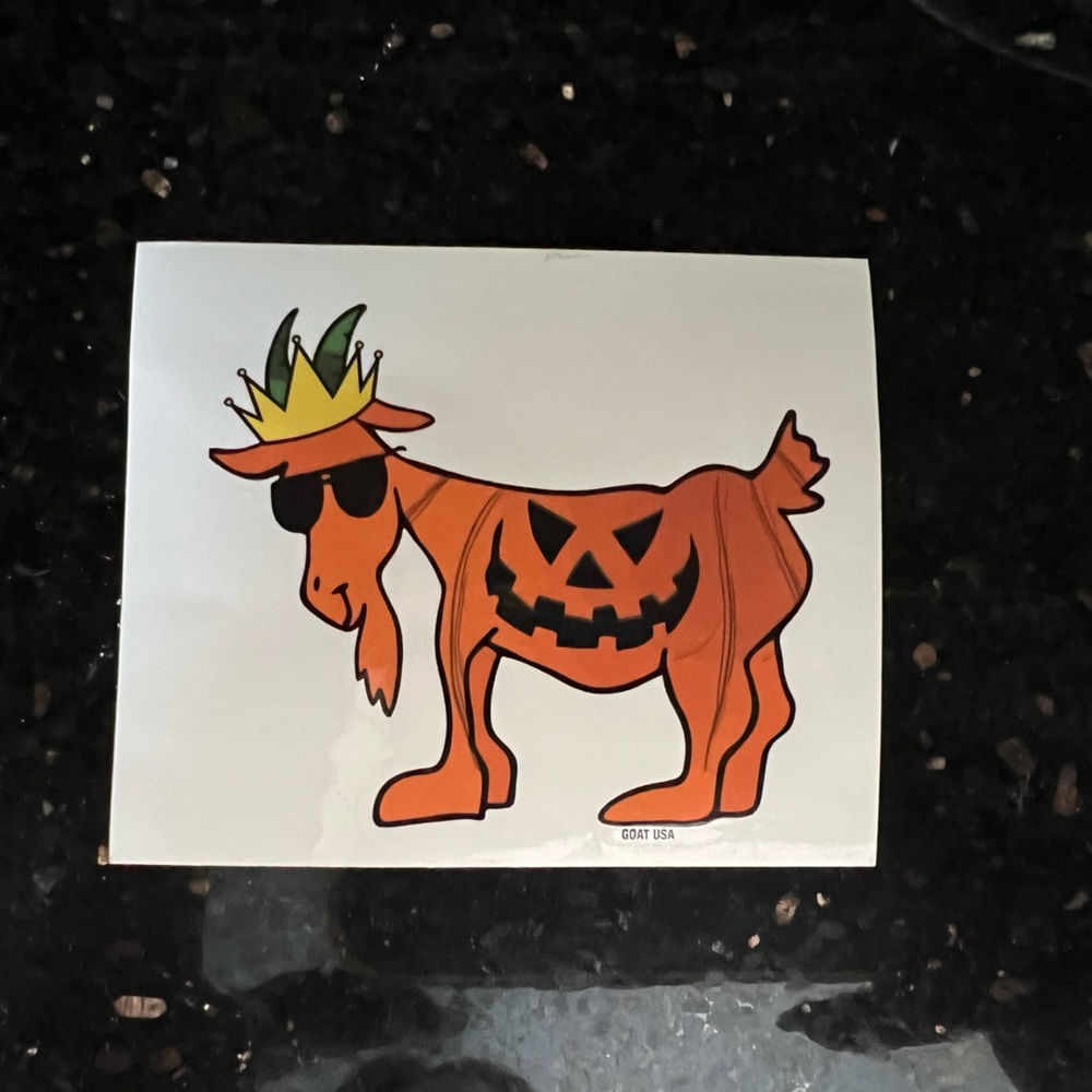 COPY - Halloween goat usa sticker
